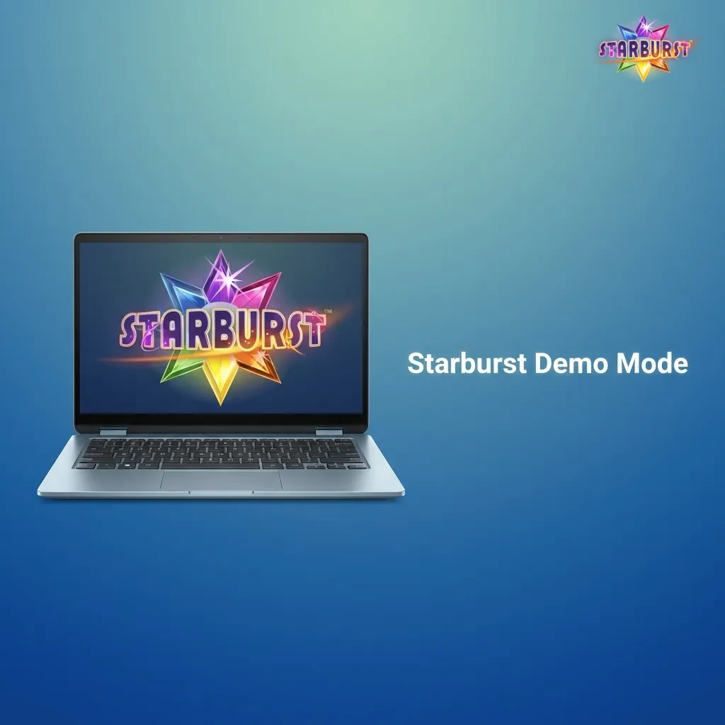 Player testing Starburst slot game in free demo mode with virtual credits on casino platform